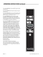 Preview for 10 page of Garland THE MASTER Installation And Operation Manual