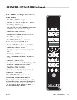 Preview for 12 page of Garland THE MASTER Installation And Operation Manual