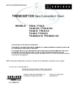 Garland Trendsetter TG3 Installation & Operation Manual preview