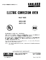 Preview for 1 page of Garland UCO-E-05 Installation & Operation Manual