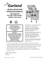 Preview for 1 page of Garland XE24 Installation And Operation Manual
