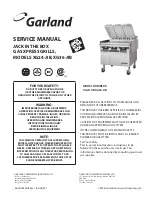 Preview for 1 page of Garland XE362S-2L Service Manual