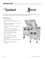 Preview for 2 page of Garland XG36 Installation And Operation Manual