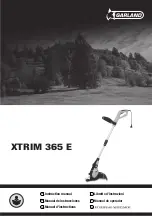 Garland XTRIM 365 E Instruction Manual preview