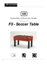 Garlando F5 Assembly & Exercise Manual preview