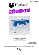Garlando G2000 Assembly Instructions Manual preview