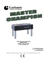 Garlando master champion Assembly Instructions Manual preview