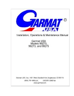 Preview for 1 page of Garmat 99270 Installation, Operation & Maintenance Manual