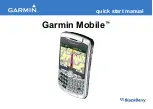 Предварительный просмотр 1 страницы Garmin 010-00625-00 - Mobile - For BlackBerry Quick Start Manual