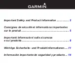Garmin 010-10844-00 - Mobile XT - GPS Software Safety Information Manual preview