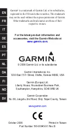 Предварительный просмотр 36 страницы Garmin 010-11092-00 - Foot Pod - GPS Receiver Wireless Step Sensor Instructions Manual