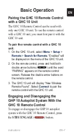 Предварительный просмотр 7 страницы Garmin 010-11146-00 - GPS Receiver Remote Control Instructions Manual