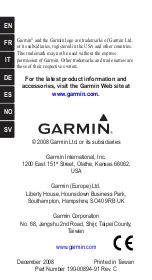 Preview for 80 page of Garmin 010-11146-00 - GPS Receiver Remote Control Instructions Manual