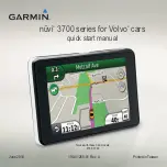 Preview for 1 page of Garmin 3700 Quick Start Manual