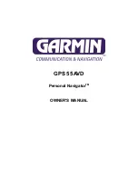 Предварительный просмотр 2 страницы Garmin 55 AVD Owner'S Manual