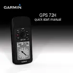 Garmin 72H - Waterproof Handheld GPS Quick Start Manual preview