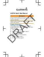 Предварительный просмотр 1 страницы Garmin A02740 Quick Start Manual