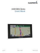 Garmin A4BVGB04 Series Owner'S Manual preview