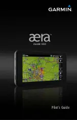 Garmin AERA 660 Pilot'S Manual preview