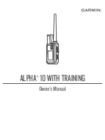 Garmin ALPHA 10 Owner'S Manual preview