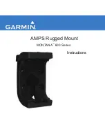 Предварительный просмотр 1 страницы Garmin AMPS Rugged Mount Instructions