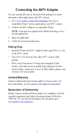 Preview for 2 page of Garmin ANT+ adapter for iPhone Instructions Manual