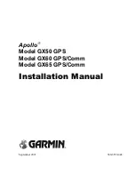 Preview for 1 page of Garmin Apollo GX50 Installation Manual