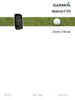 Garmin Approach G8 Owner'S Manual preview