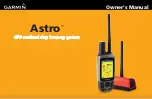 Garmin Astro 220 Owner'S Manual preview