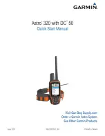 Garmin Astro 320 with DC 50 Quick Start Manual preview