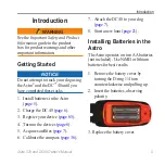 Preview for 5 page of Garmin Astro 320 Owner'S Manual