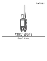 Preview for 1 page of Garmin ASTRO 900/T9 Owner'S Manual