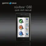 Garmin Asus nuvifone G60 Quick Start Manual предпросмотр