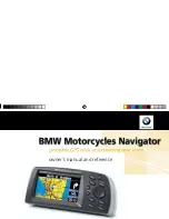 Garmin BMW Motorcycles Navigator Owner'S Manual And Reference Manual preview