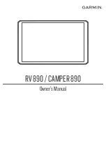 Garmin CAMPER 1090 Owner'S Manual preview