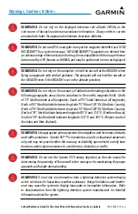 Preview for 8 page of Garmin CIRRUS PERSPECTIVE TOUCH+ Cockpit Reference Manual