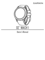 Garmin D2 MACH1 Owner'S Manual preview