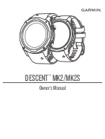 Garmin DESCENT MK2 Owner'S Manual preview