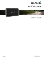 Garmin dezl 770 Series Owner'S Manual preview