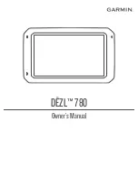 Garmin DEZL 780 Owner'S Manual preview