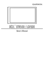 Garmin DEZL LGV500 Owner'S Manual preview