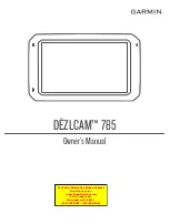 Garmin DEZLCAM 785 Owner'S Manual предпросмотр