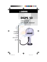 Preview for 1 page of Garmin DGPS 53 Owner'S Manual And Reference Manual