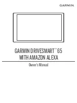 Garmin Drivesmart 65 with Amazon Alexa Owner'S Manual preview