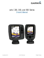 Garmin echo 200 Series Owner'S Manual preview