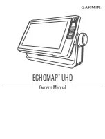 Garmin ECHOMAP UHD Owner'S Manual preview