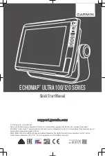 Garmin ECHOMAP ULTRA 100 Series Quick Start Manual preview