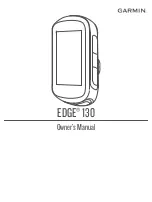 Preview for 1 page of Garmin EDGE 130 Owner'S Manual