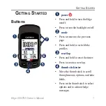 Предварительный просмотр 7 страницы Garmin Edge 605 Owner'S Manual