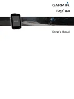 Preview for 1 page of Garmin Edge 820 Owner'S Manual